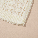  Dreamy Lattice Open-Knit Sweater