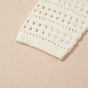  Dreamy Lattice Open-Knit Sweater