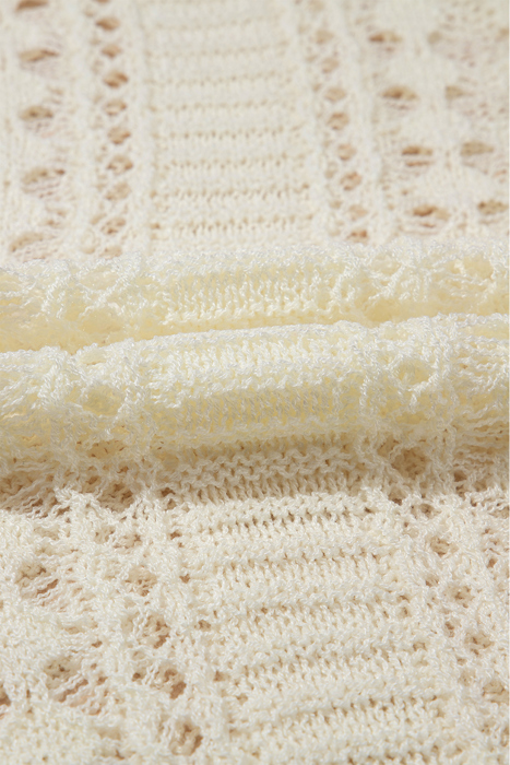 Dreamy Lattice Open-Knit Sweater
