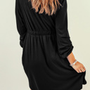  Midnight Charm Button Dress