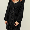  Midnight Charm Button Dress