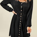  Midnight Charm Button Dress