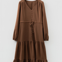  Chestnut Whispers Maxi Dress