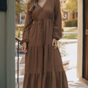  Chestnut Whispers Maxi Dress
