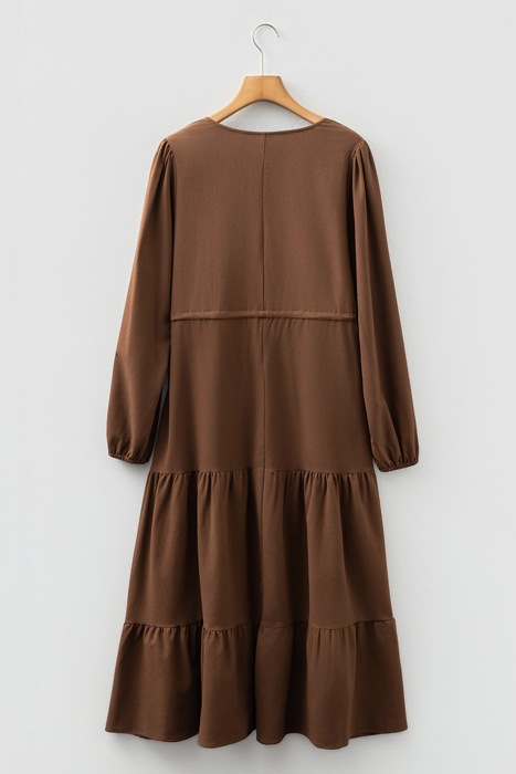 Chestnut Whispers Maxi Dress