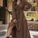  Chestnut Whispers Maxi Dress
