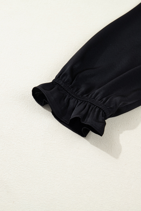Midnight Tiered Ruffle Midi Dress