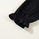  Midnight Tiered Ruffle Midi Dress