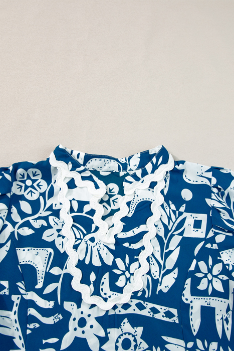 Coastal Folk Charm Tiered Dress