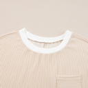  Ribbed Pocket T-Shirt Dress
