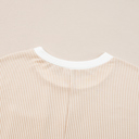  Ribbed Pocket T-Shirt Dress