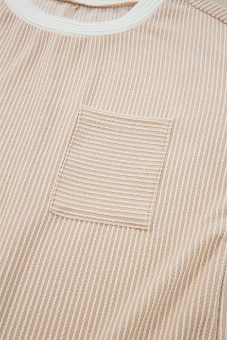 Ribbed Pocket T-Shirt Dress