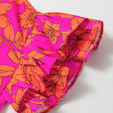  Electric Bloom Ruffle Sleeve Dress