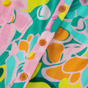  Tropical Bloom Button-Up Babydoll Dress