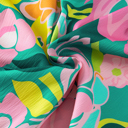  Tropical Bloom Button-Up Babydoll Dress
