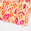  Coral Ikat Glow Maxi Dress