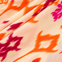  Coral Ikat Glow Maxi Dress