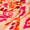  Coral Ikat Glow Maxi Dress