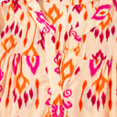  Coral Ikat Glow Maxi Dress