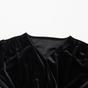  Midnight Velvet Wrap Mini Dress