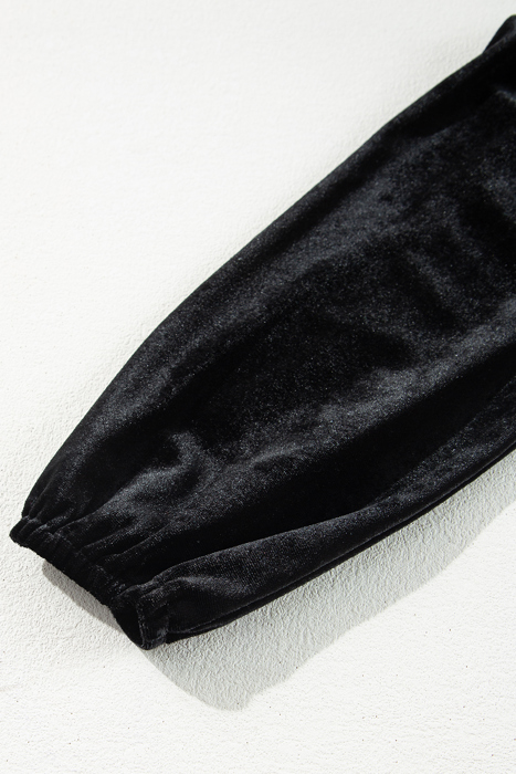 Midnight Velvet Wrap Mini Dress