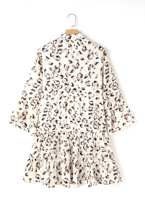 Whispered Leopard Tiered Dream Dress