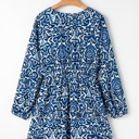 Indigo Paisley Breeze Mini Dress