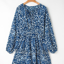  Indigo Paisley Breeze Mini Dress