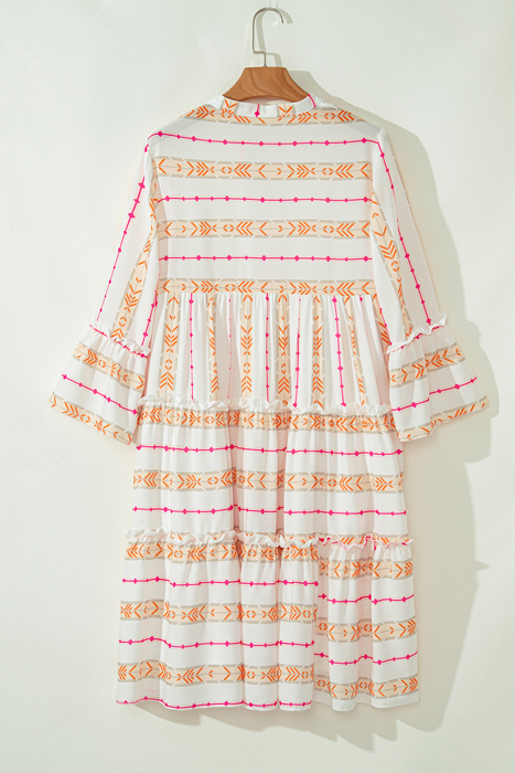Fiesta Printed Tiered Mini Dress