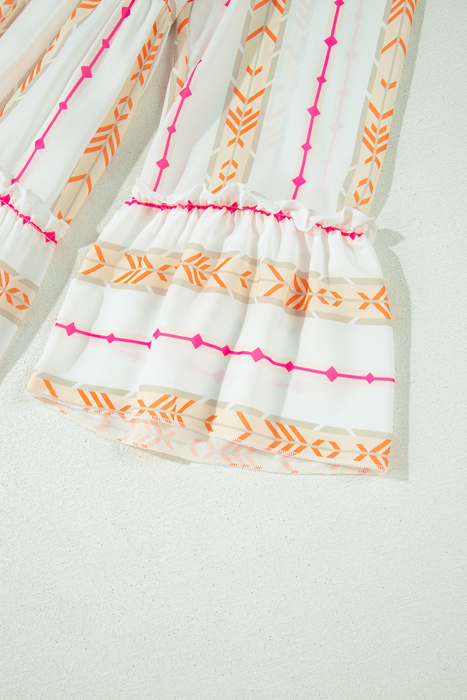 Fiesta Printed Tiered Mini Dress