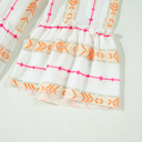  Fiesta Printed Tiered Mini Dress