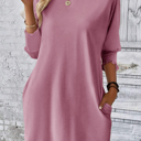  Dusty Rose Smocked Sleeve Tunic
