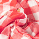  Sunset Gingham Overshirt Dress