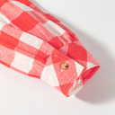  Sunset Gingham Overshirt Dress