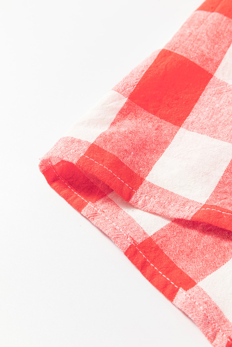 Sunset Gingham Overshirt Dress