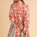  Crimson Crane Garden Mini Dress