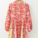  Crimson Crane Garden Mini Dress