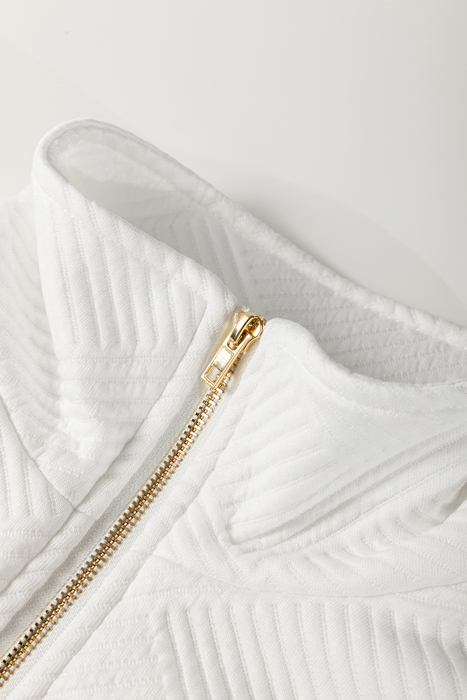 Aspen Luxe Textured Zip Pocket Dress