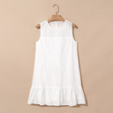  Ivory Whisper Eyelet Mini Dress