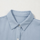  Sky Blue Tiered Puff Sleeve Dress