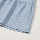  Sky Blue Tiered Puff Sleeve Dress