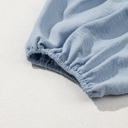  Sky Blue Tiered Puff Sleeve Dress