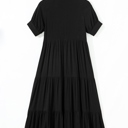  Midnight Grace Tiered Midi Dress