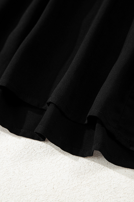 Midnight Grace Tiered Midi Dress