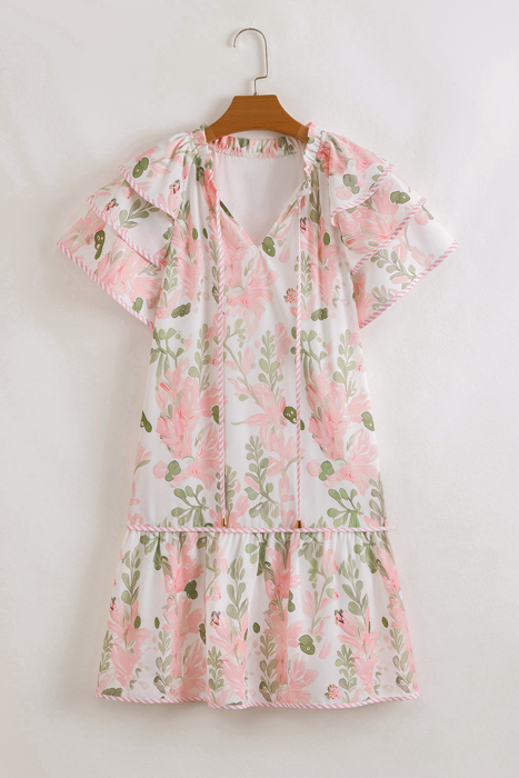 Blush Garden Whisper Ruffle Dress