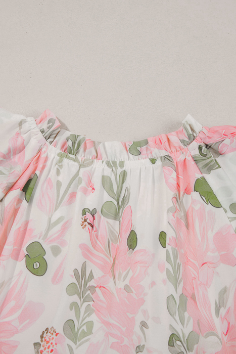 Blush Garden Whisper Ruffle Dress