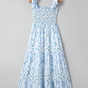  Bluebell Breeze Tiered Maxi Dress