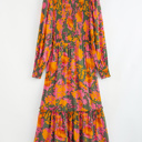  Sunset Bloom Smocked Maxi Dress