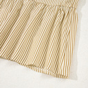  Toffee Stripe Ruffle Mini Dress