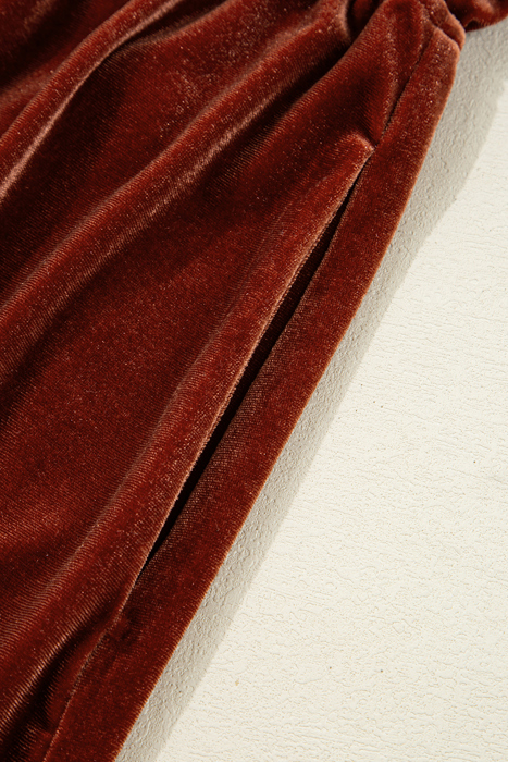 Velvet Ember Mini Dress